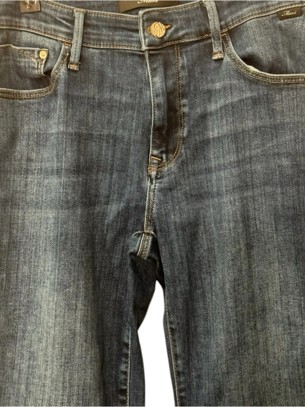 Mavi dark wash women's jeans in a bootcut or straight-leg style size 30/30